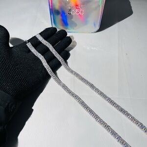 925 Sterling Silver 7mm Moissanite Barrel Chain 24 Inches